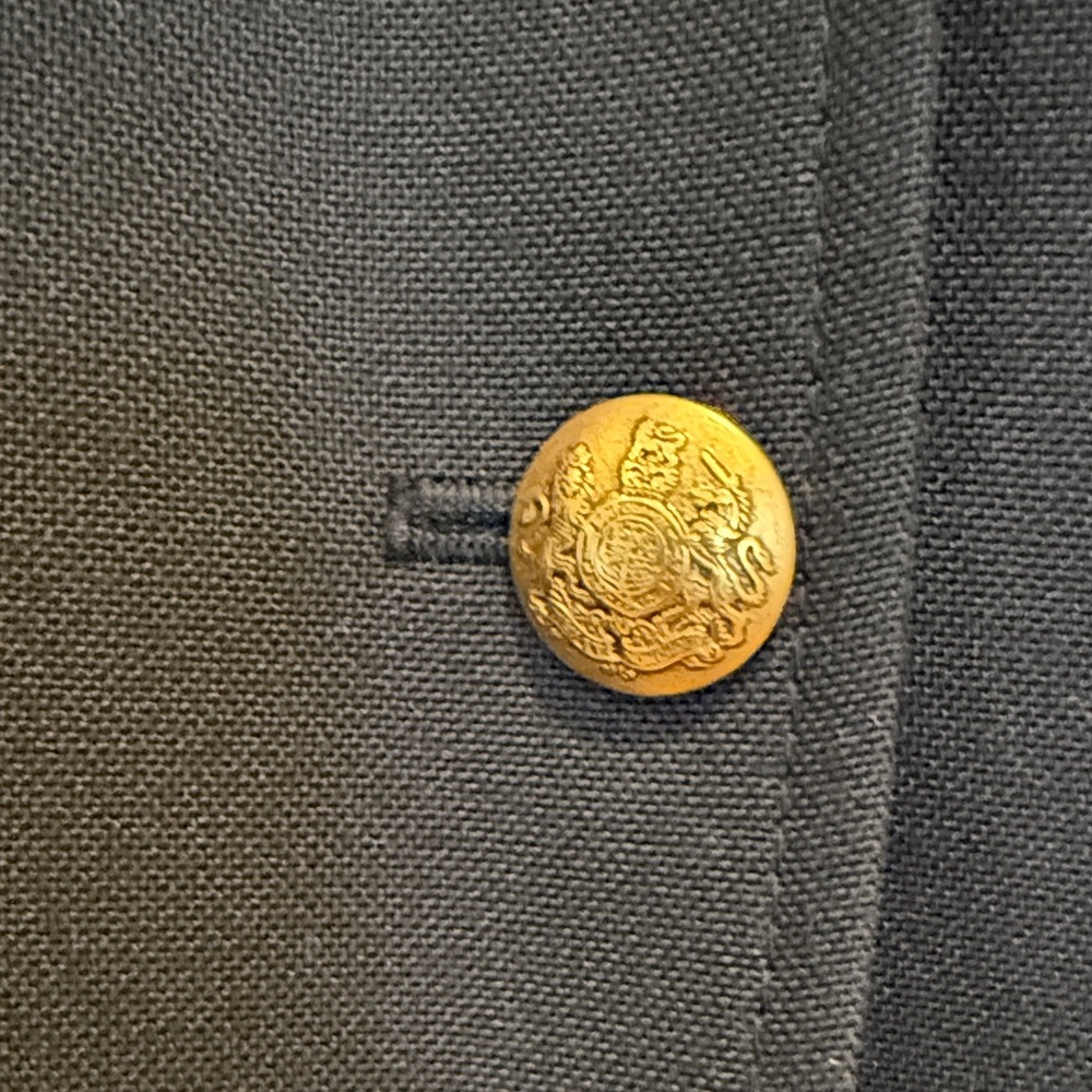 J. Crew Women's Navy Blazer with Gold Buttons - Picture 3 of 5